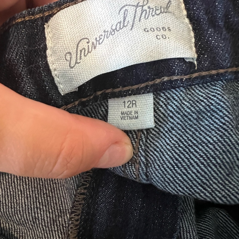 Universal Thread Dark Blue Relaxed Wide Leg Jeans